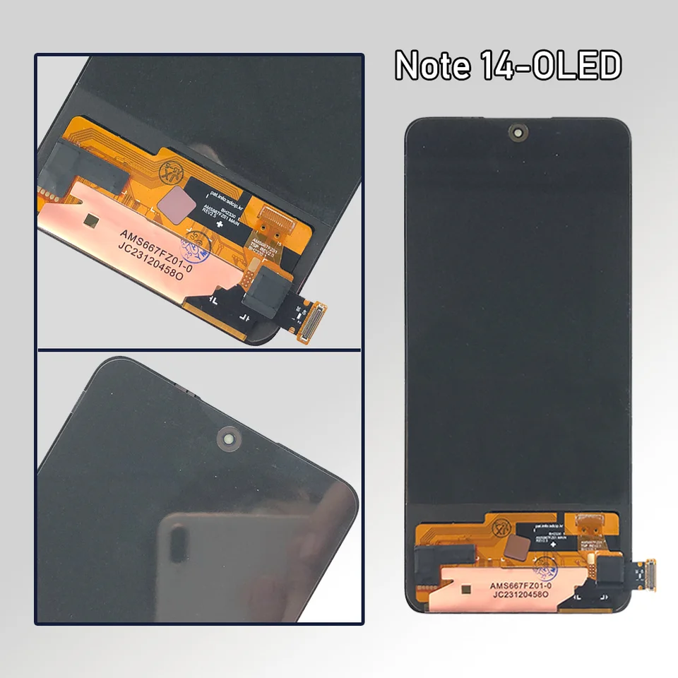 Écran LCD TFT Pour Xiaomi Redmi Note 14 Pro 5G 6,7" - Assemblage Complet Tactile Digitizer Avec Cadre Noir