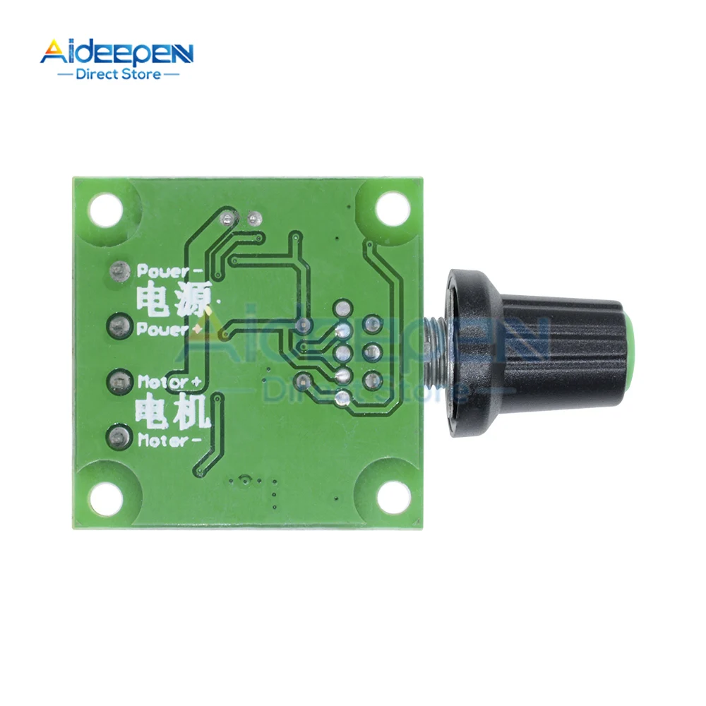 Mini 2A 5V 12V DC Motor PWM Speed Controller Module DC-DC 1.8-15V Adjustable Speed Regulator Control Governor Switch 12V