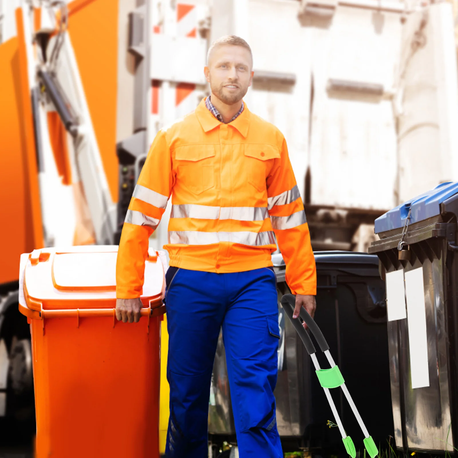 : Besen und Kehrichtschaufel