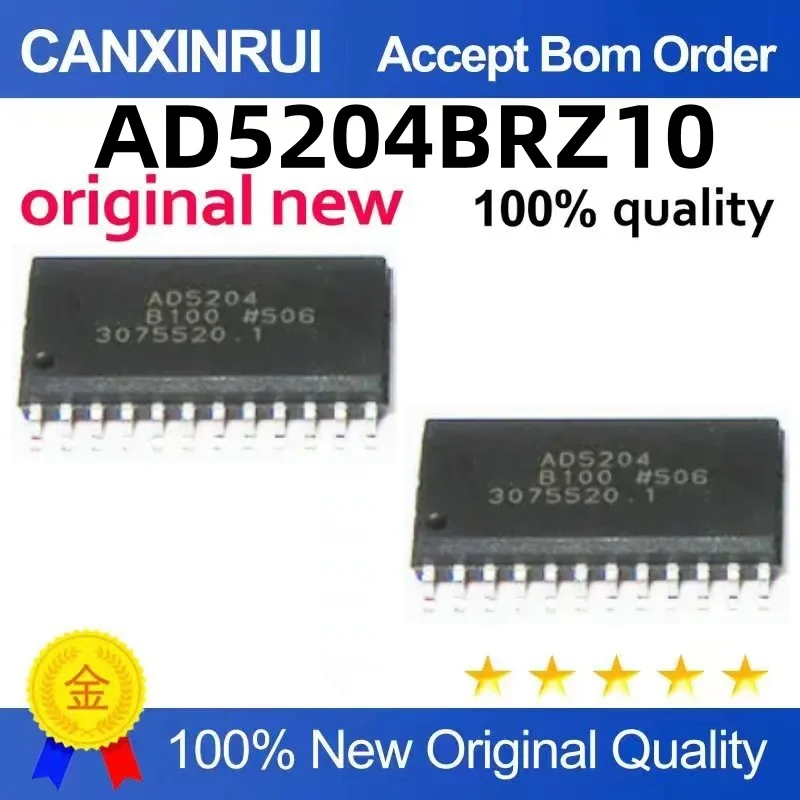 

AD5204 AD5204BRZ10 AD5204B10 SOP24 integrated circuit digital potentiometer chip