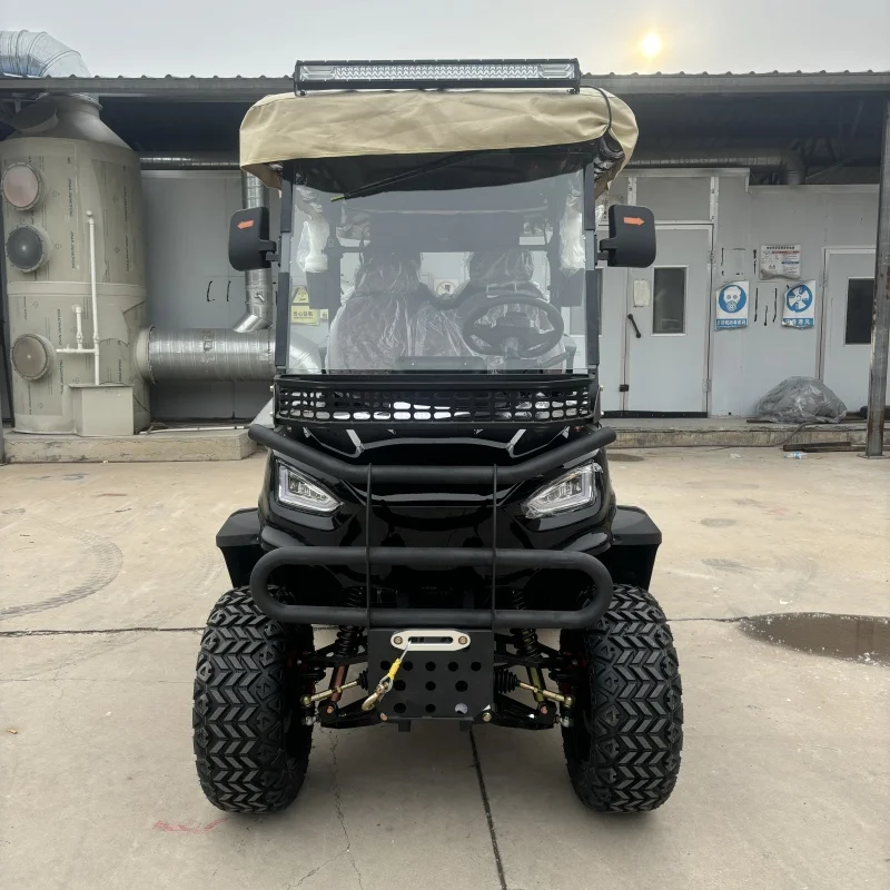 2025 طاقة جديدة 2 4 6 8 مقاعد مخصصة 48/60/72 فولت بطارية أيون الليثيوم مرتفعة على الطرق الوعرة لمشاهدة معالم المدينة حافلة عربة جولف كهربائية