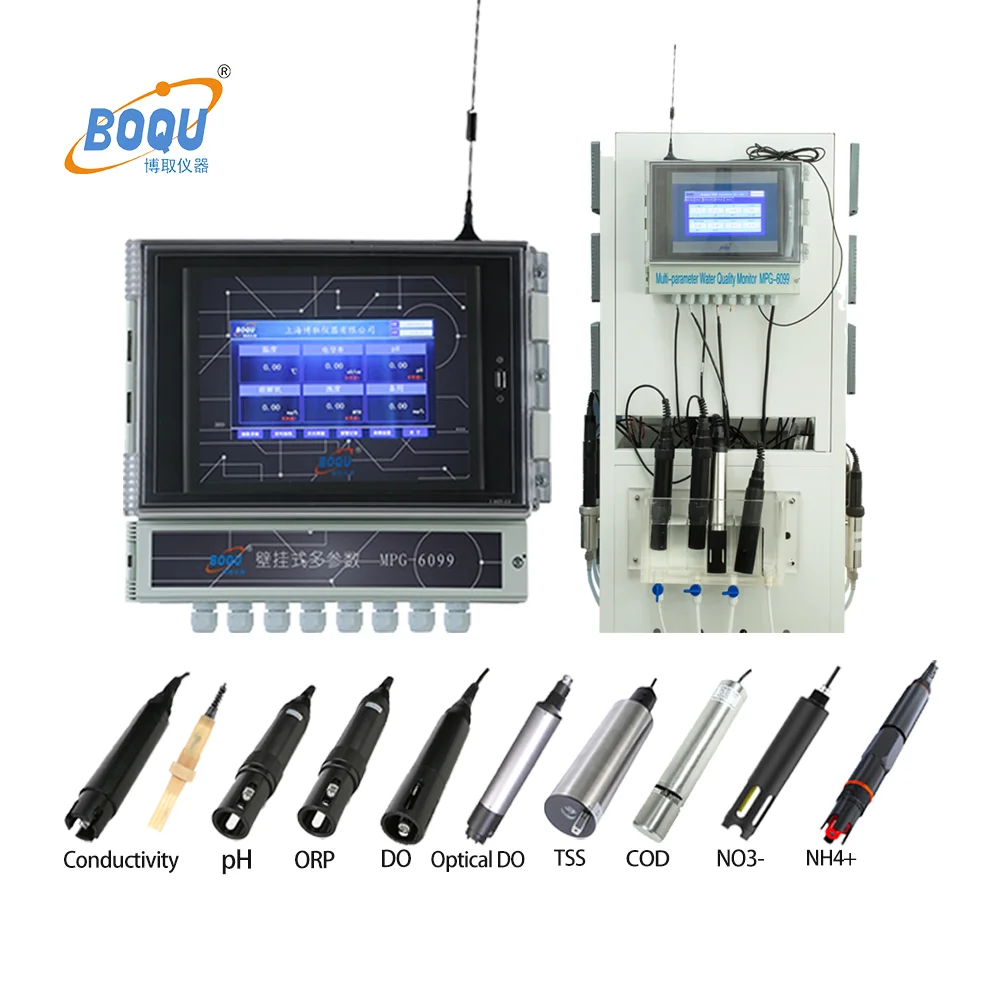 IOT MPG-6099 TSS DO EC Chlorine Ammonium Ion pH Real Time Multiparameter Water Quality Analyzer Meter System Price