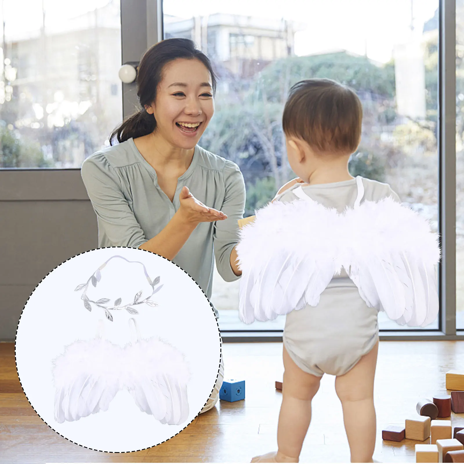 

2Pcs Newborn Baby Photography Costume Wing Photo Clothing Kids Outfits Comfortable Fashion Kids Costume Wing Photo Clothing