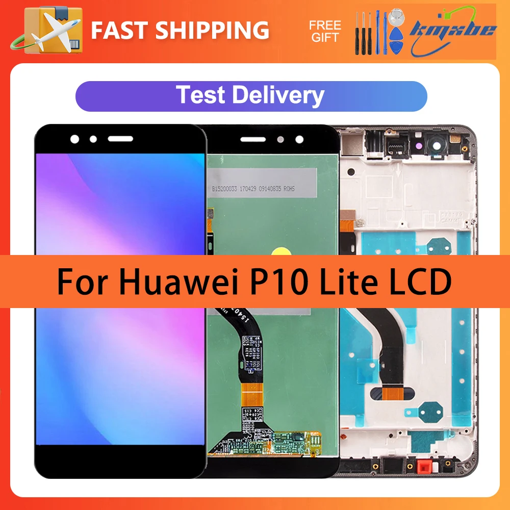 

5.2" LCD For Huawei P10 Lite WAS-LX1 LX2 LX3 LX1A Display Touch Screen Digitizer Assembly Replacement With Frame For Nova Lite