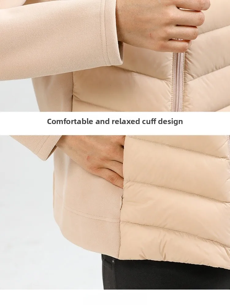 Leggero Spor Piumino da donna Jaet Yoga Arrampicata Sci Corsa Interno Vestibilità Capispalla caldo Street Sle ort Lunghezza Cerniera