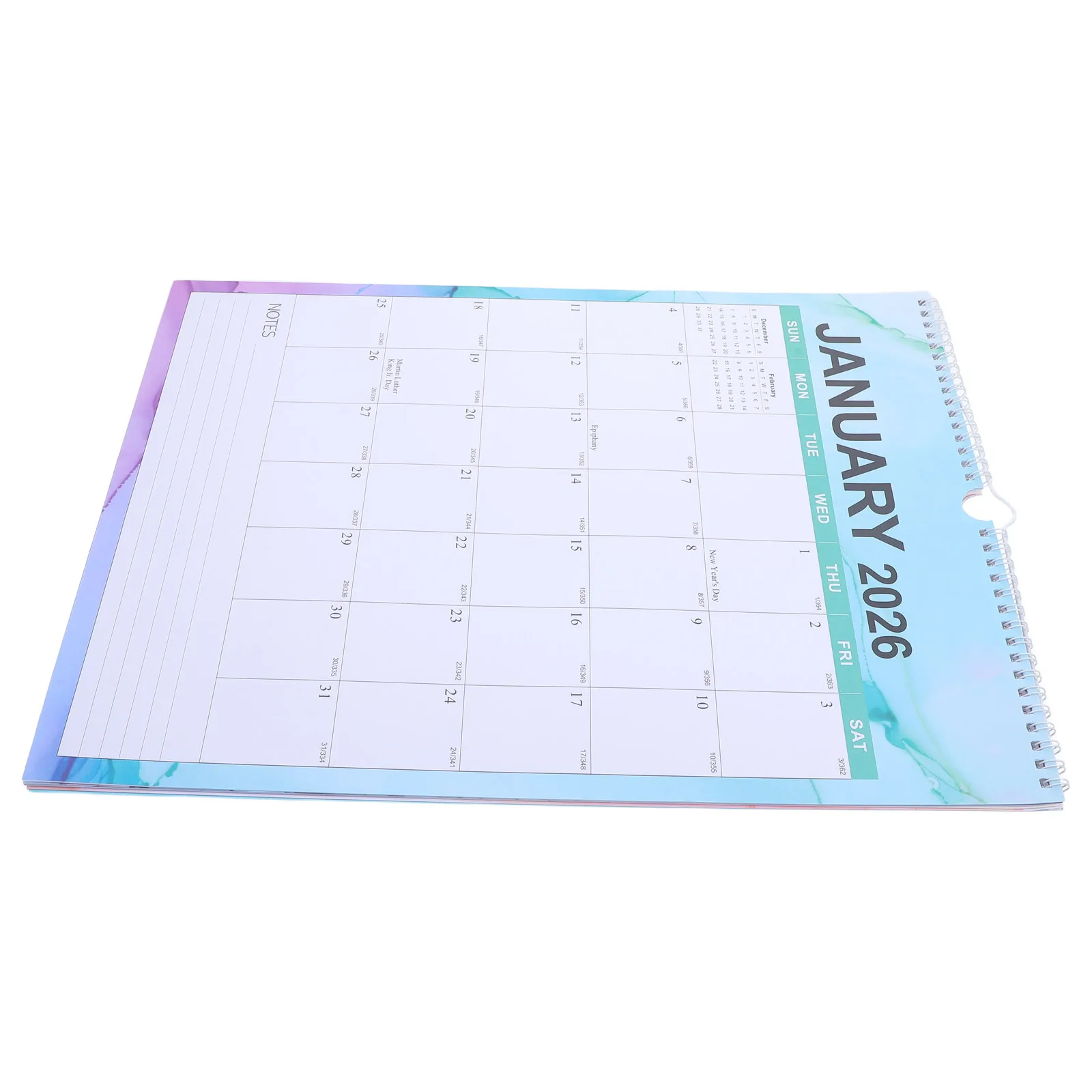 

18Month 2026 Wall Calendar 2025-2026 Vertical Print Planner Family Business Classroom Holiday Schedule Organizer Paper Hanging