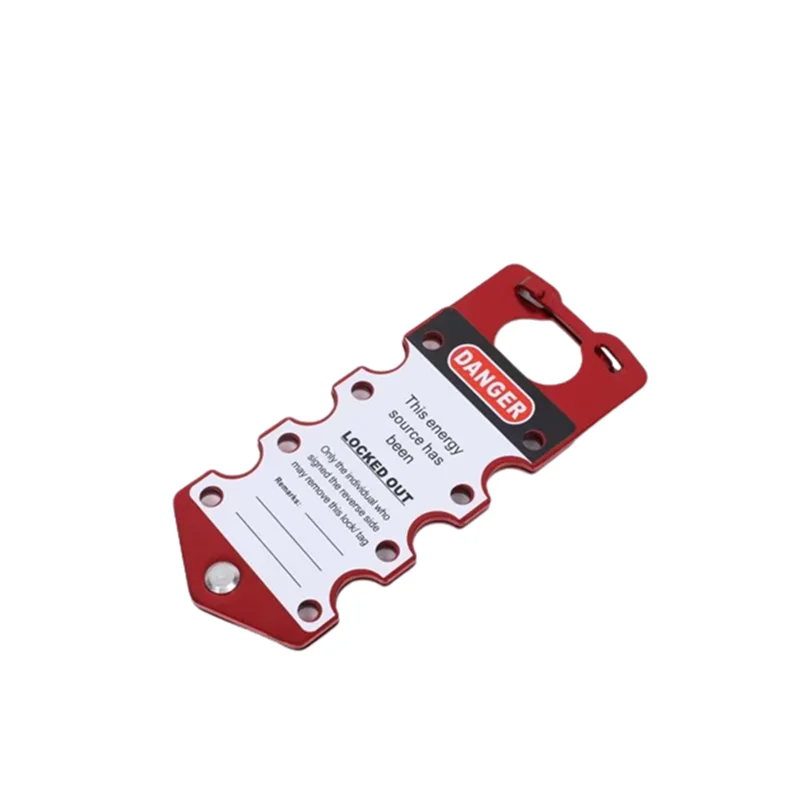 1pcs Xhhmy&sl   Writable Aluminum Labled Lockout Tagout Hasp