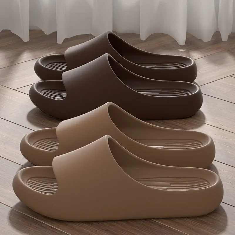 Zapatillas de verano de talla grande 50 51 para hombres y mujeres, sandalias planas ligeras de EVA con punta abierta de secado rápido para el hogar, zapatos de playa para parejas