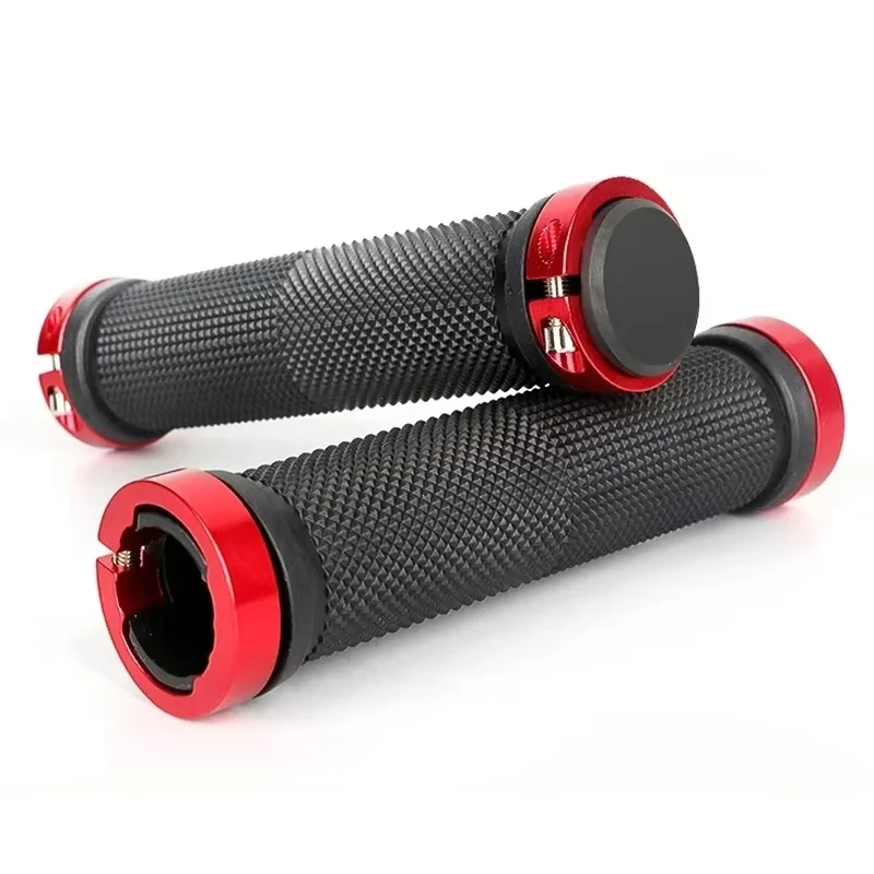 

Lock on Grips Rubber Soft Mountain Bike Grips Dustproof Waterproof Bike Handle Non-slip MTB Cuffs Cycling Accessories