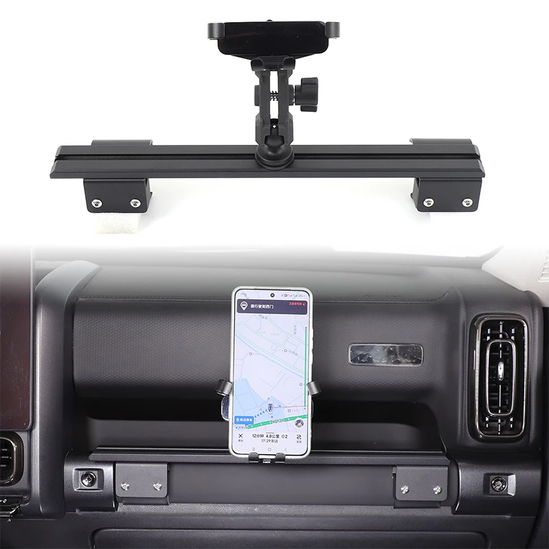 Car Co-pilot Handle Mobile Phone Holder GPS Mount Bracket Cell Phone Stand For Great Wall Haval H9 2024 2025 Auto Accessories