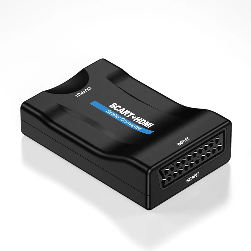 SCART / BNC to HDMI Converter Video Audio Adapter with SCART/HD Switch PAL/NTSC Video Scaler SCART to HDMI Digital Converter