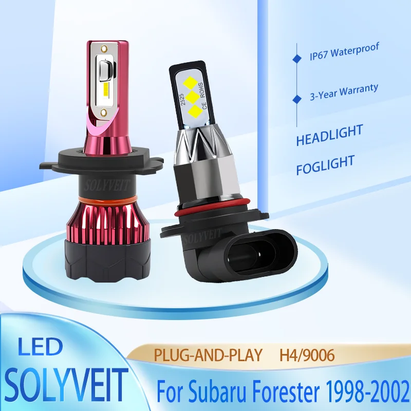 

Wide Illumination Angle Shockproof High quality H4 9006 LED HEADLIGHT FOGLIGHT FOR Subaru Forester 1998 1999 2000 2001 2002