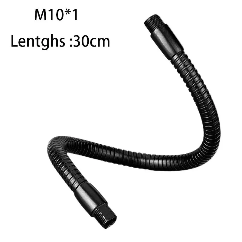 Gooseneck Hose 30cm Metal Soft Tube M10*1 Lighting accessories Snake hollow Tube For Table&Wall Lamp