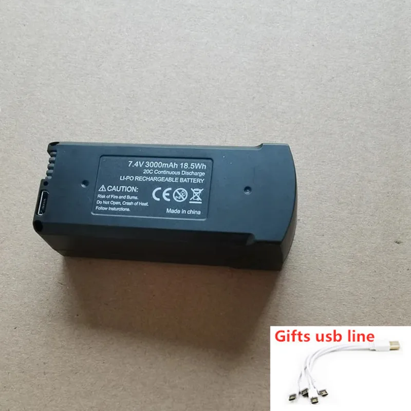 

V198 MAX PRO Drone Battery 7.4V 3000mAh Battery For V198 GPS RC Quadcopter Spare Battery Accessories Parts V198 Dron Battery Toy