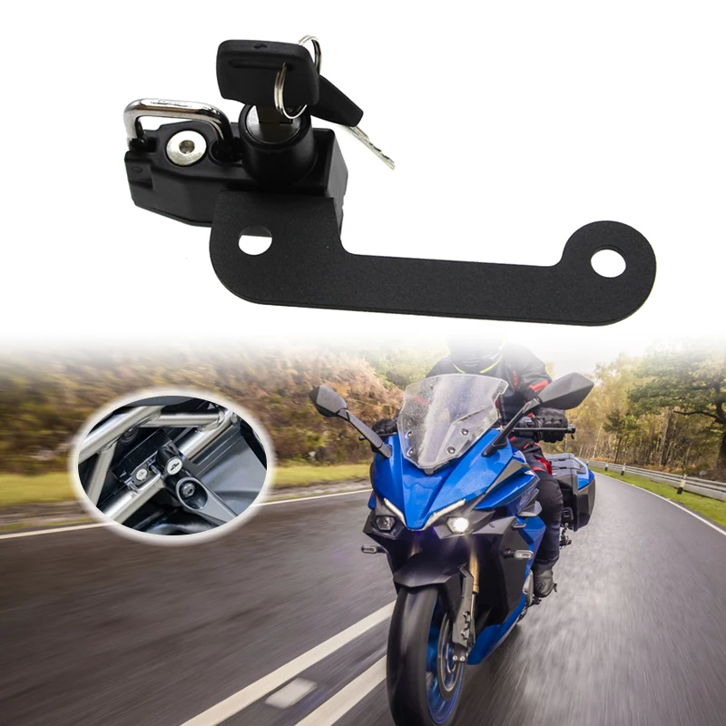 

Подходит для SUZUKI GSX-S1000GT, замок на шлем, Противоугонный замок на шлем с 2 ключами GSXS1000GT GSXS 1000GT 2021 2022 для мотоцикла