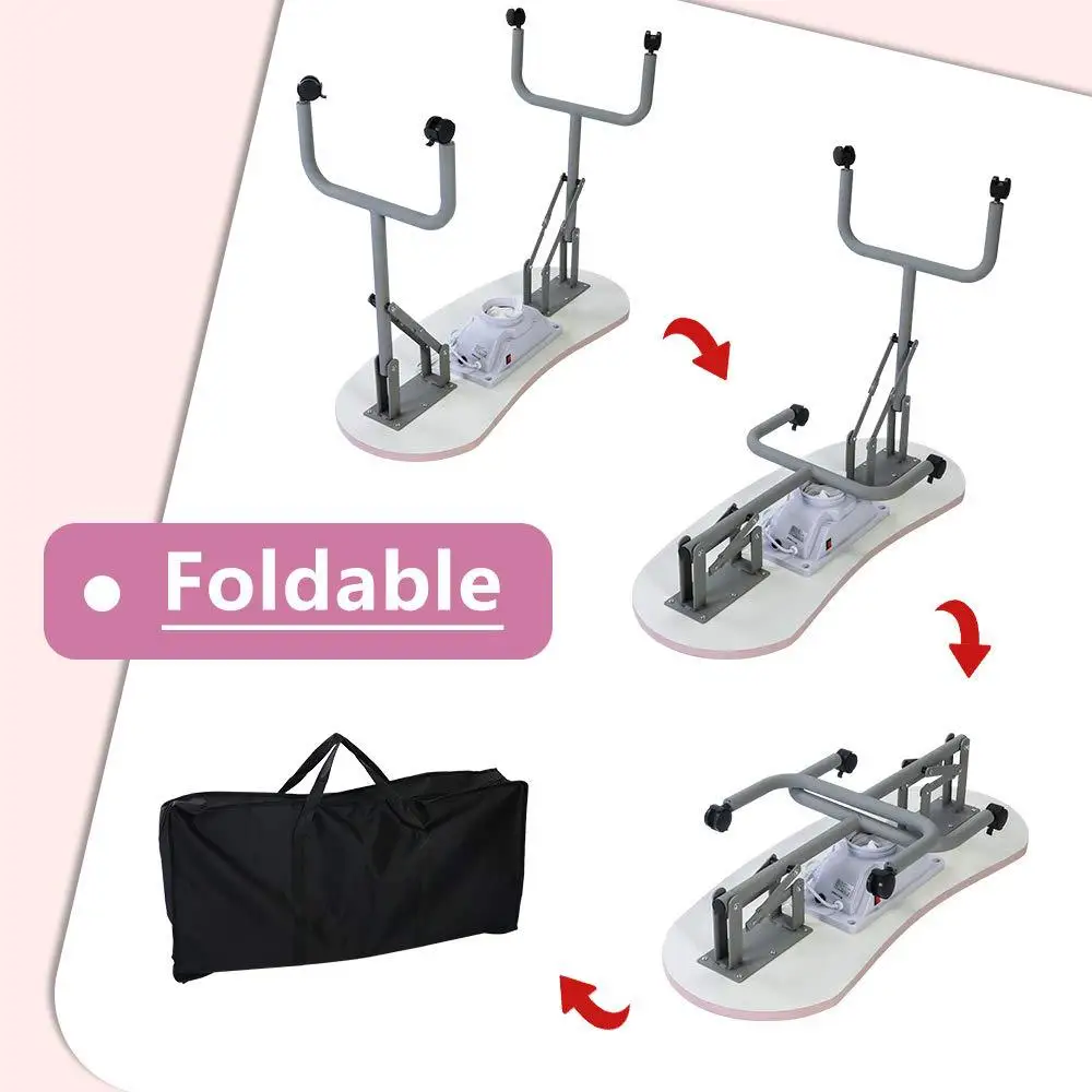 New Nail Table Multifunctional Folding Table Modern Simple Beauty Light Luxury Manicure Workbench Salon Commercial Metal
