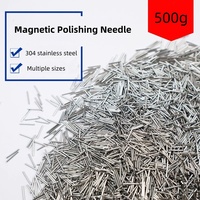 500G 304 Stainless Steel Polishing Pins Media Magnetic Tumbler Polisher Jewelry Tools Rotary Finishing Steel Polishing Needles