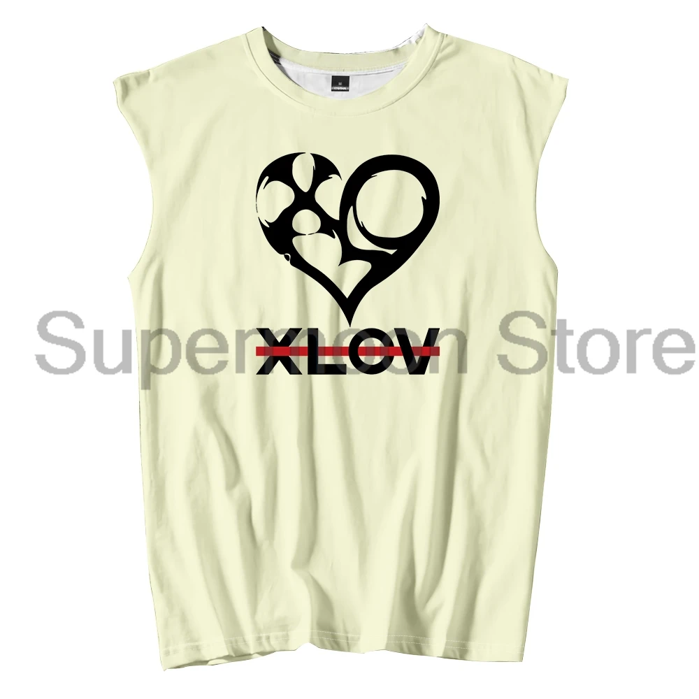 Kpop XLOV Logo Tank Tops 2026 European Tour Merch Unisex Sleeveless Vest Women Men Outdoor Streetwear Tops