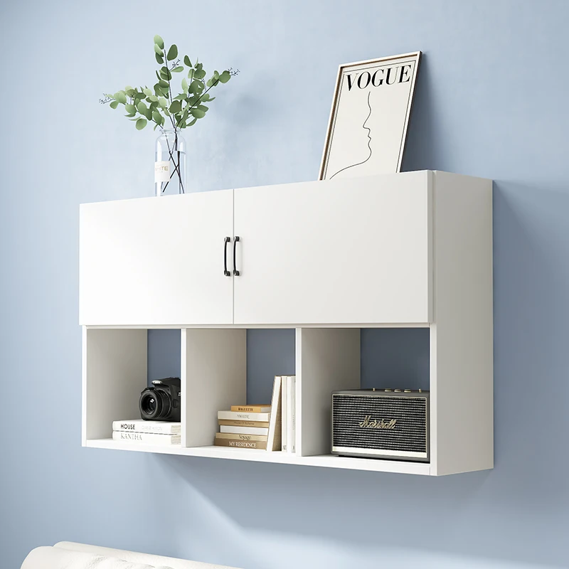 

Wall Solid Wood Bookcase Hanging Cabinet Wall Bookshelf Shelf Wall-mounted Locker Storage Cabinet Table Wall-mounted Bookshelf