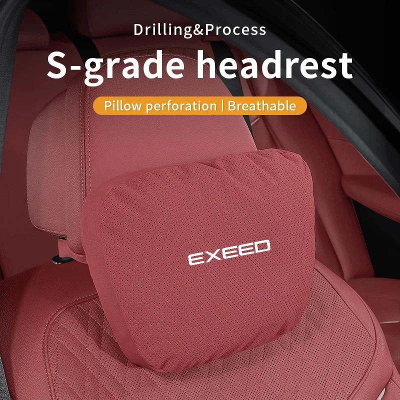 لشيري Exeed TXL TX VX LX RX ET ES C-DM سيارة مسند الرأس الرقبة دعم مقعد قطني وسادة تنفس لينة الرقبة وسادة الملحقات