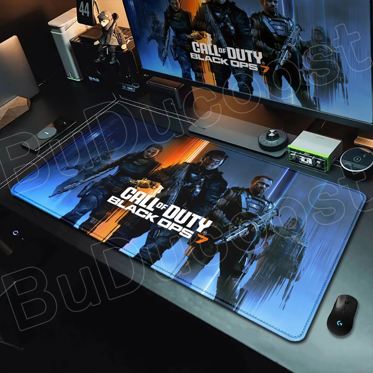 

New Call of Duty Black Ops 7 Ghost PC Large MousePad Gaming Mouse Pad COD 6 Desk Mat Locking Edges Non-Slip Rubber Game Mice Mat