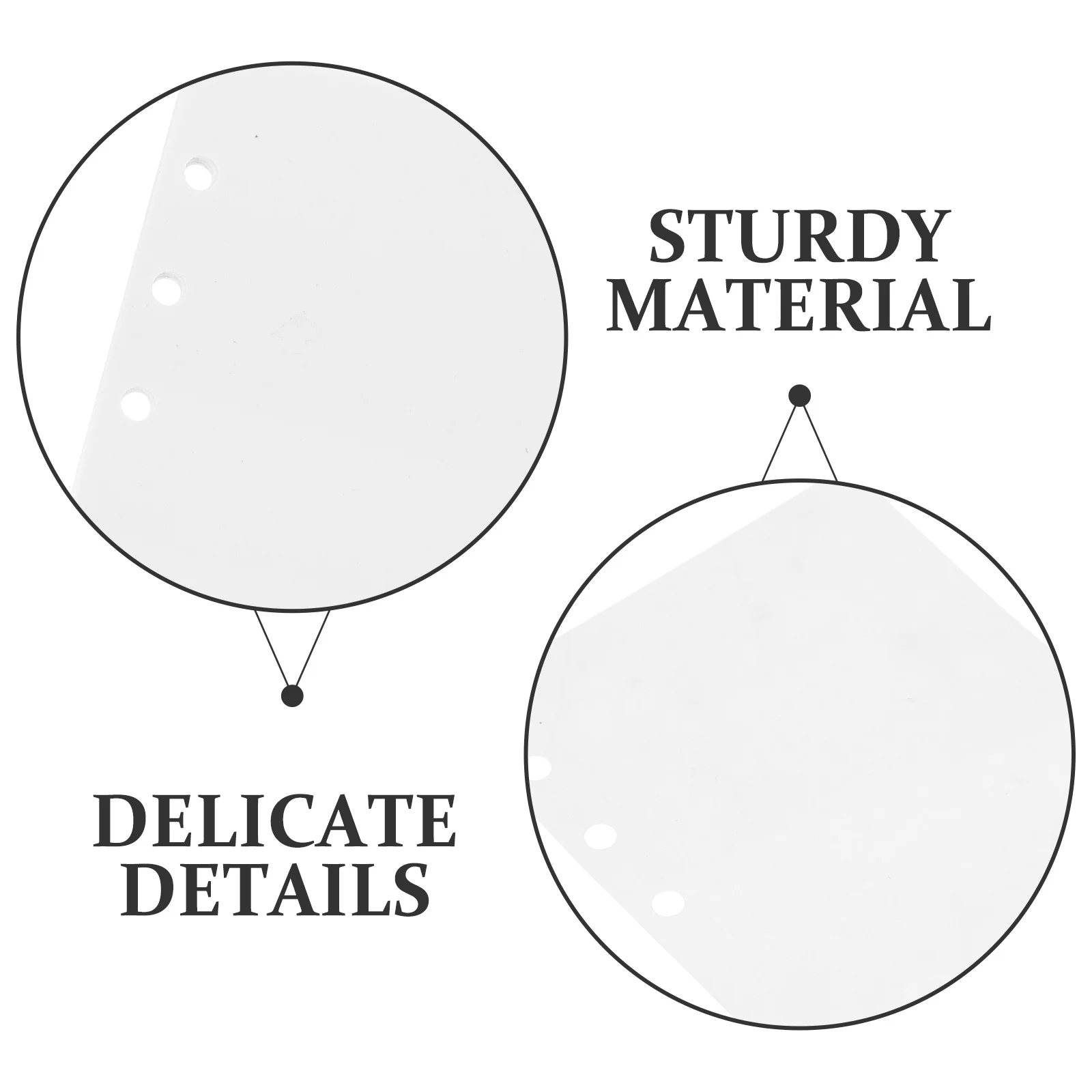 A6 6-Ring Collecting Binder Insert Sheets Double-Sided Reusable Release Paper Pages For Sticker Album Blank Refill