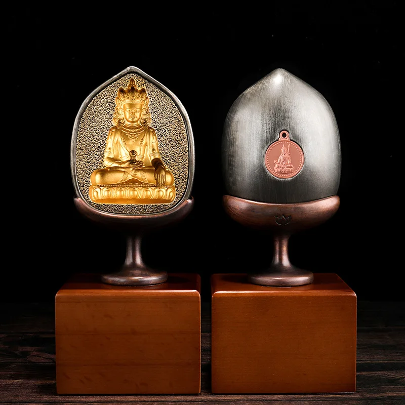 Tibetan-style brass tsa-tsa mold ornaments, hand-polished ornaments, Buddhist statue craft offerings