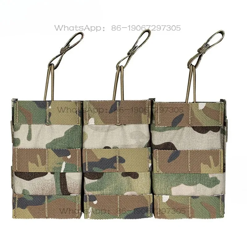 

Подходит для военных фанатов: Жилет с тройным креплением, верхним открытым отделением, быстросъемным рукавом 5.56 и передней панелью-подсумком.