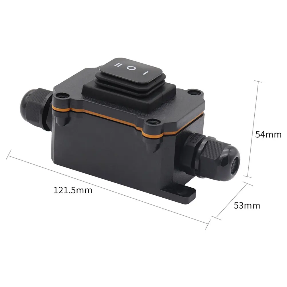 Waterproof Junction Box 3-Gear Switch Flame Retardant Shell Sensitive Copper Contact Electrical Junction Box for Water Pump