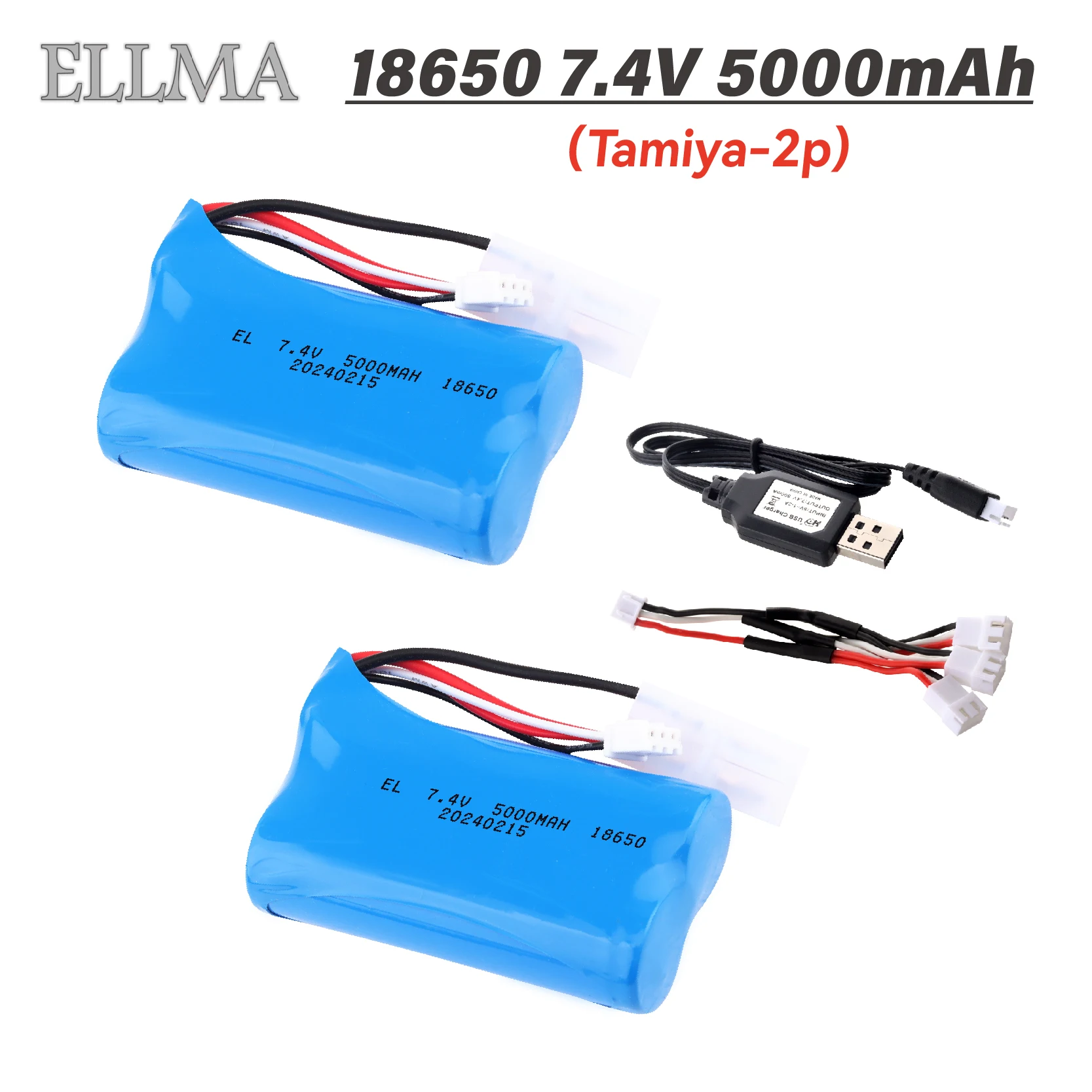 18650 5000mah battery Tamiya Plug For RC Toys Electric toys security facilities electric toy 7.4V 5000mah Rechargeable Battery