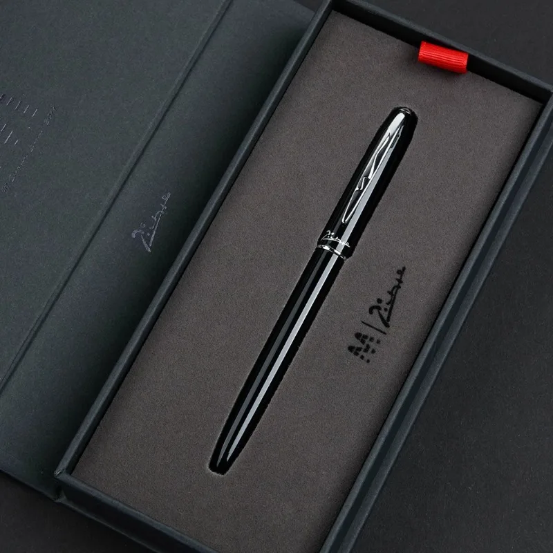 

Picasso M06 Black Matte Metal Rollerball Pen 0.5MM Refil Business Gifts Graduation Neutral Pen Signature for Students Stationery