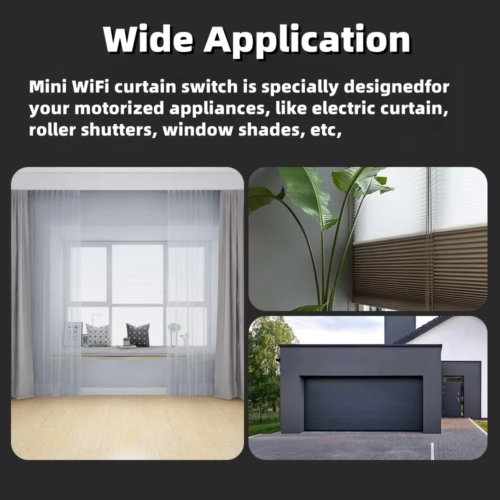 Tuya Smart WiFI/Zigbee RF Curtain Switch Module For Roller Blind Shutter Electric Motor Timing Voice Work With Alexa Google Home