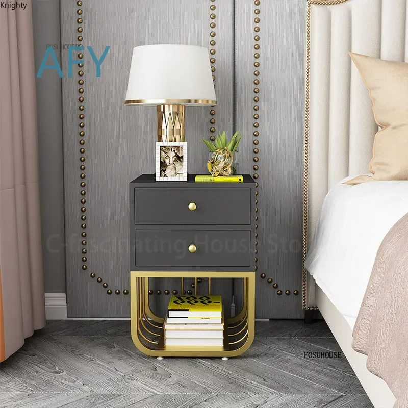 Modern Bedside Table with 2 Drawers Nightstand for Bedroom Sofa Side Cabinet Storage Table Small Coffee Table for MC T Y