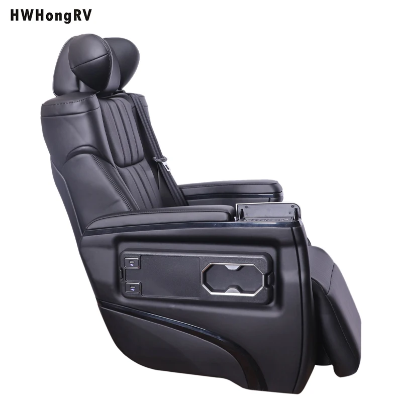 HWHongRV Luxury Electrical RV seat Luxury Leather back Sofa Seating Interior Tuning MPV VAN RV Limousine seats