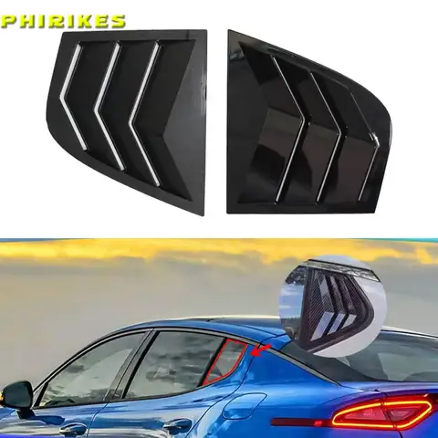 사이드 윈도우 루버 예비 부품 프리미엄 내구성은 Kia Stinger 2018-2022 용 차양 커버 에어 벤트 루버를 대체합니다.
