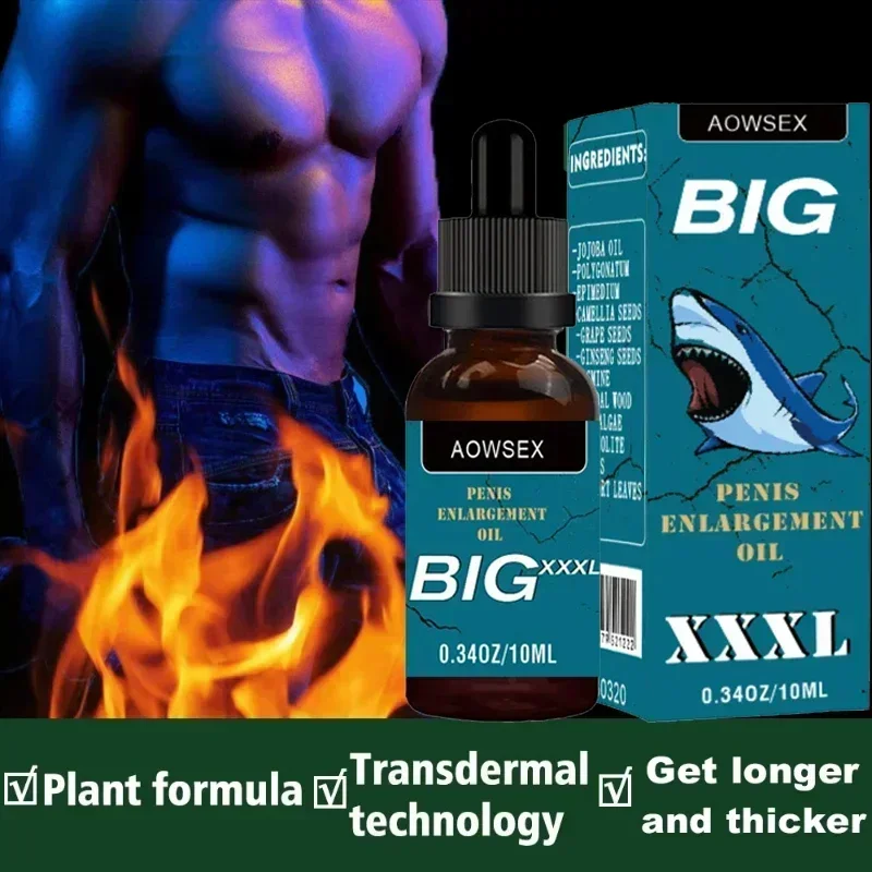 Penis Erectile Enlargement Oil for Men Growth Thickening Cock Erection Enhance Products Accelerates Male Penile Bigger Dick Oil