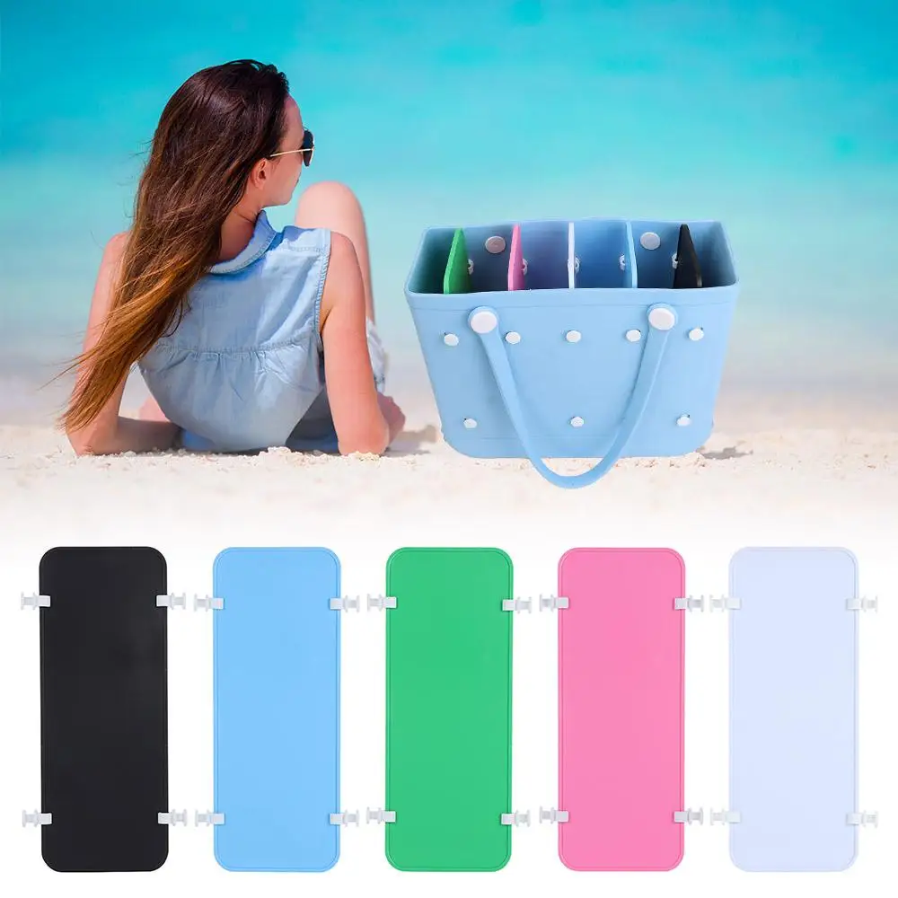 Bandeja divisora portátil molhada e seca, compatível com bolsa bogg, piquenique, armazenamento de almoço, defletor, divisão do espaço, placa divisória à prova d'água