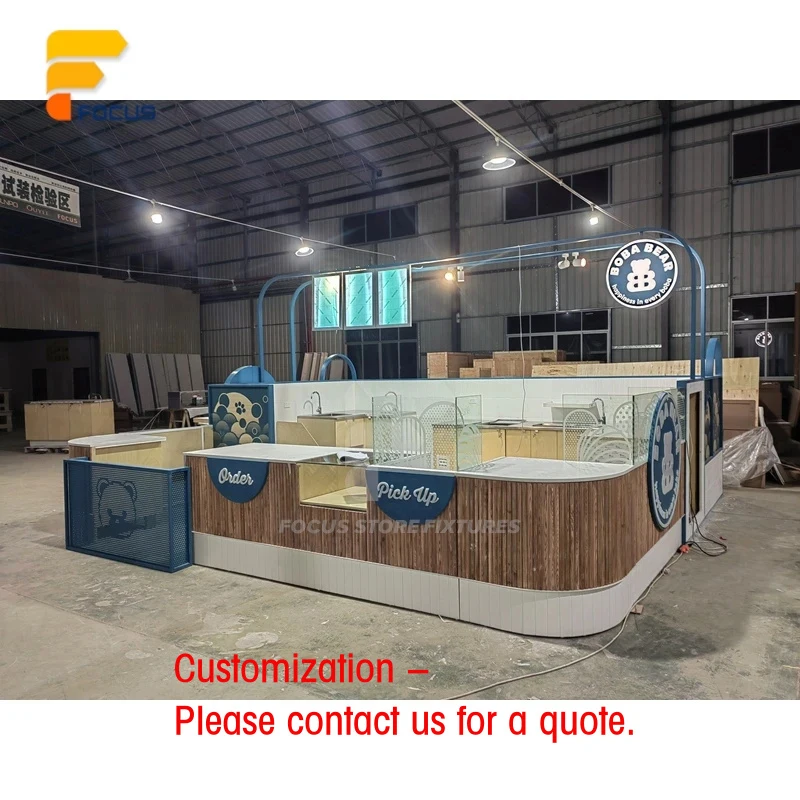custom.Factory Direct Retail Shop Glass Shop Fixture One Stop Service Cafe Interior Design