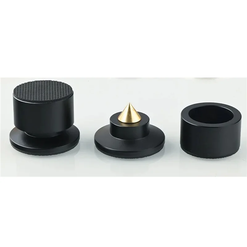 AT29-12X Shock Spike Spring Damping Pad HIFI Stand Feet Speaker Spike Foot Pad KTV Stage Speakers Aluminium Isolation Black