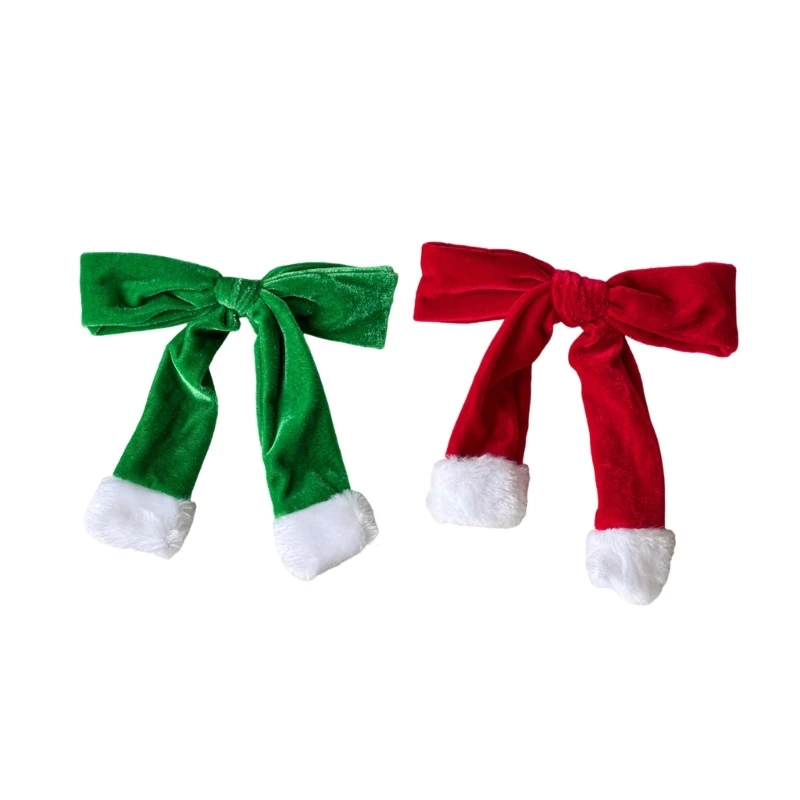 Elegant Christmas Hair Clip Christmas Barrette Sweet Flat Clip Hairpin Christmas Elegant Hair Clip for Bunches