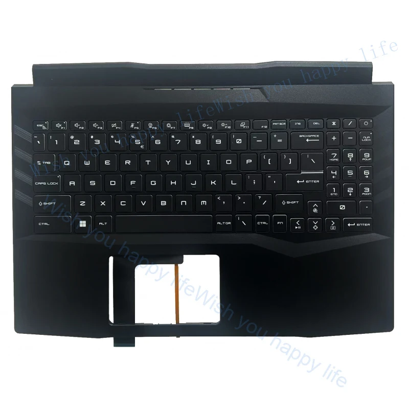 

V+ For MSI Crosshair 15 A11UCK UEK MS-158L Upper Case Palmrest With Blue backlit