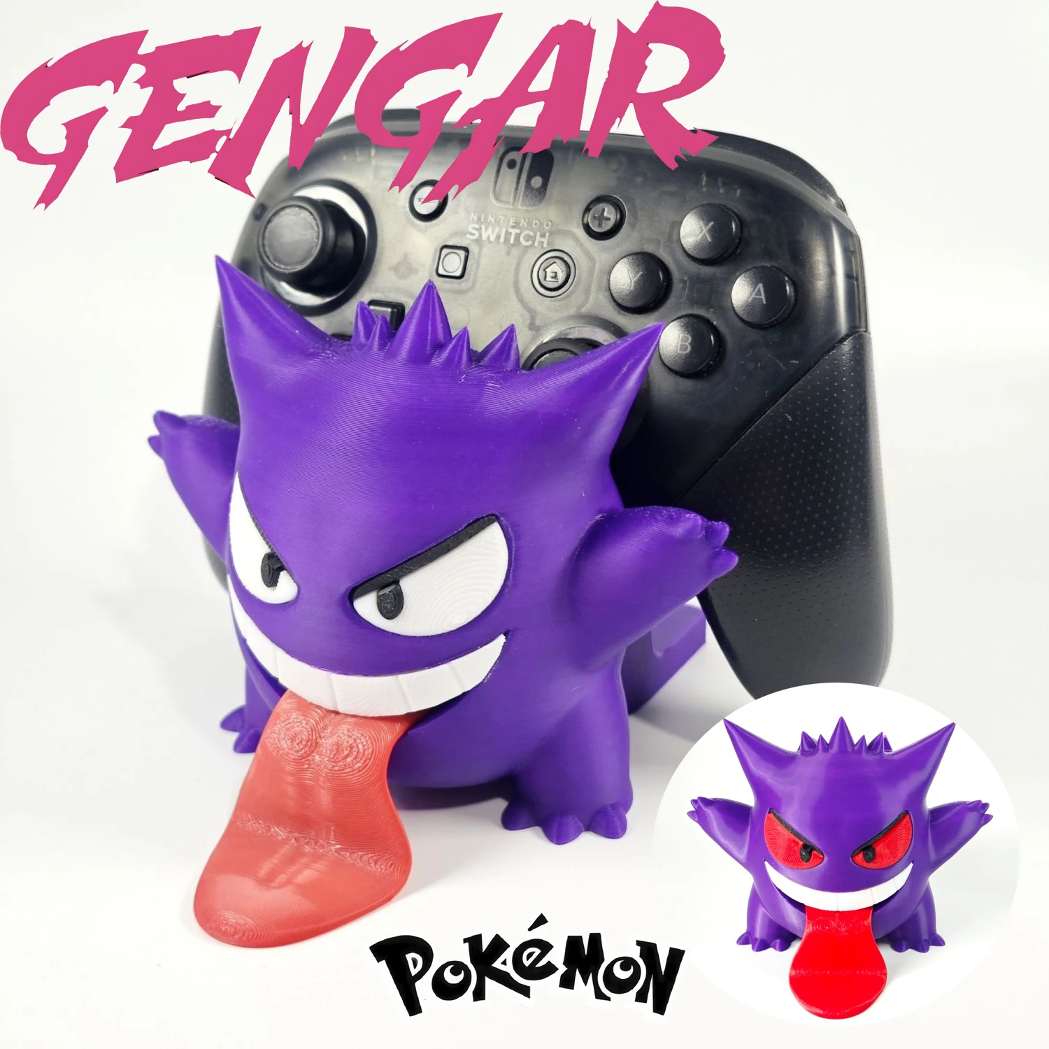 suporte-de-alca-pokemon-gengar-dos-desenhos-animados-para-ps4-5-xbox-switch-mesa-personalizada-[impressao-3d]-ornamento-jogo-armazenamento-exibicao-presente