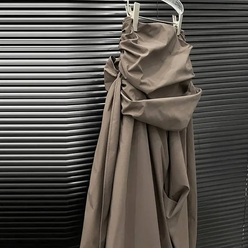DEAT 2026 Autumn Winter New Patchwork Design Cargo Pants For Women Niche Fashion Loose Wide-Leg Trousers Female Trendy 11A06061