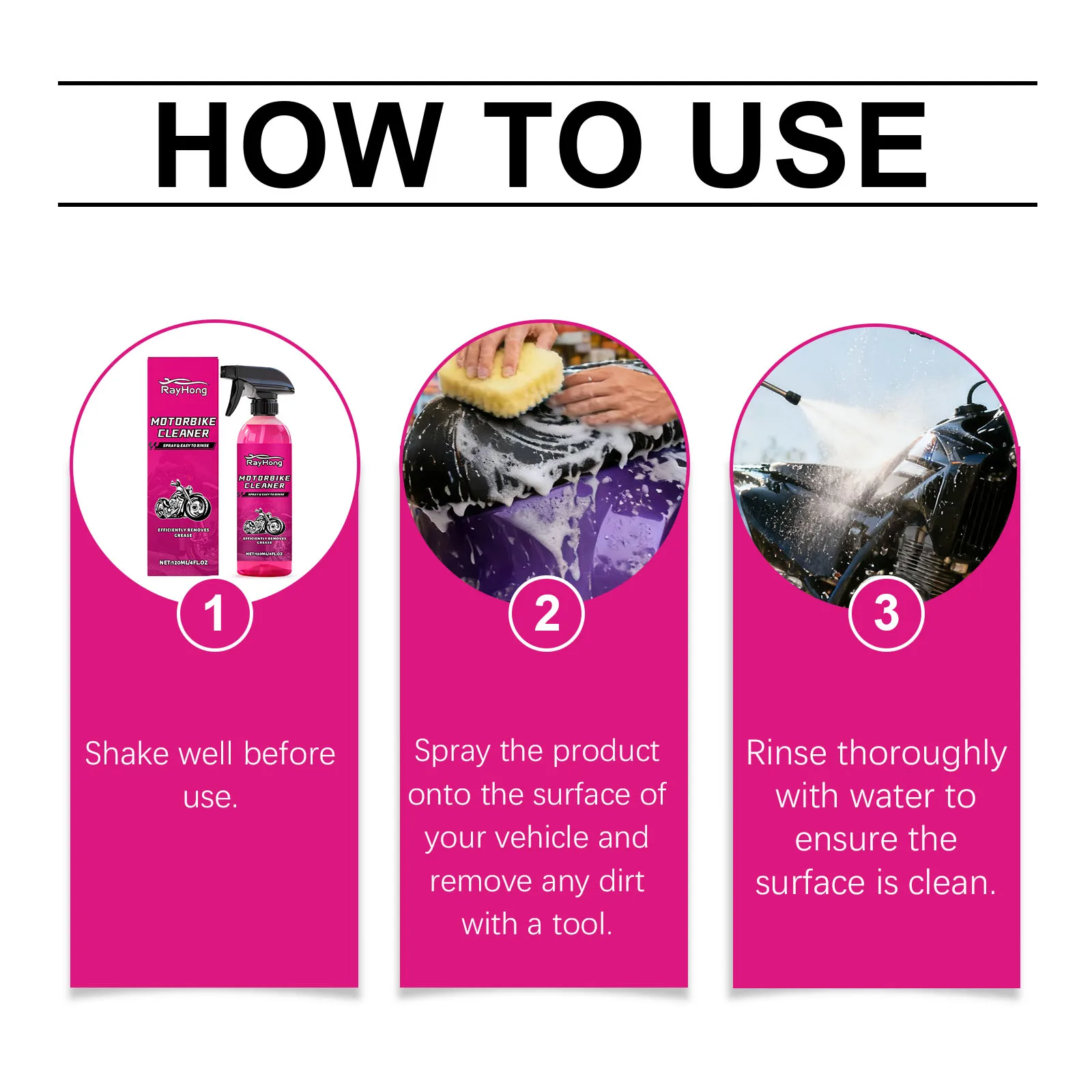 بخاخ منظف السيارة متعدد الأسطح 120 مل مزيل الشحوم سريع المفعول للسيارات الداخلية الخارجية سهل الشطف بدون ماء احترافي #5