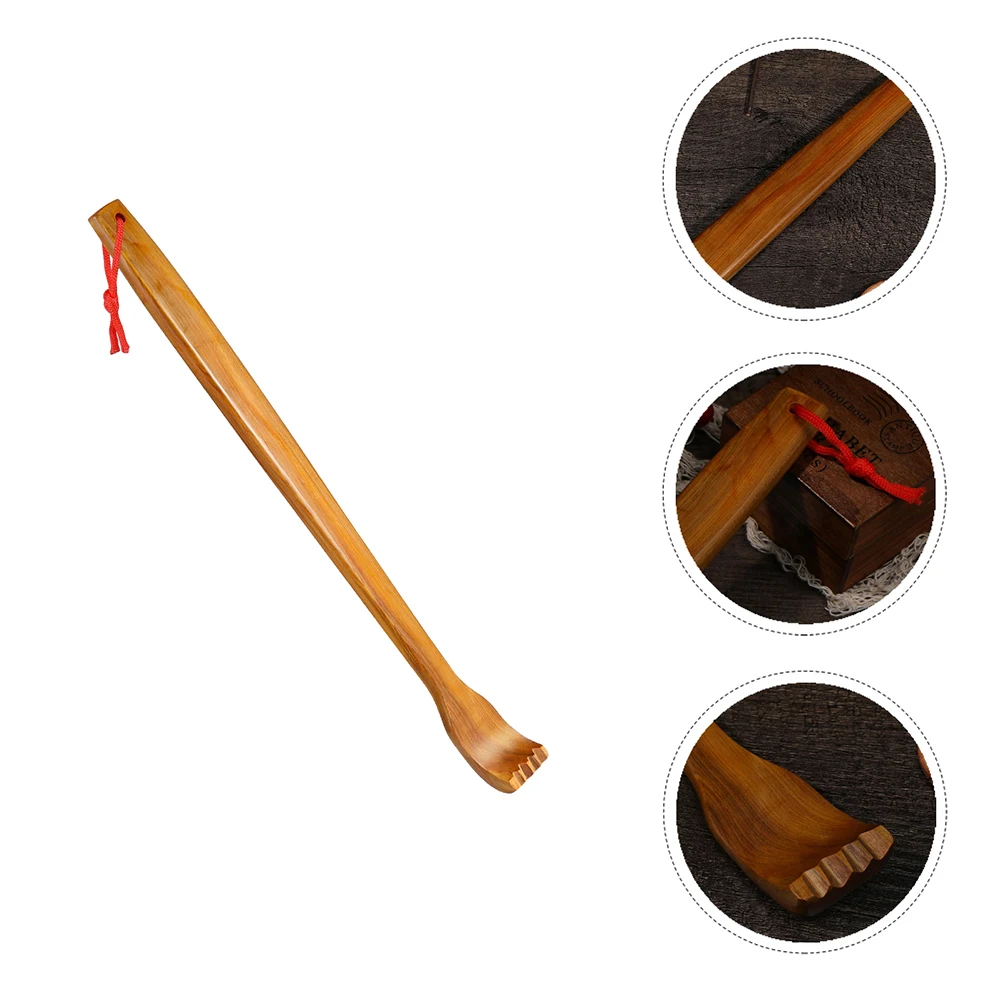 

2pcs Back Scratcher Wooden Itching Relief Massager Portable Scratch Tool For Shoulder Body Claw Design Smooth Non-Rust