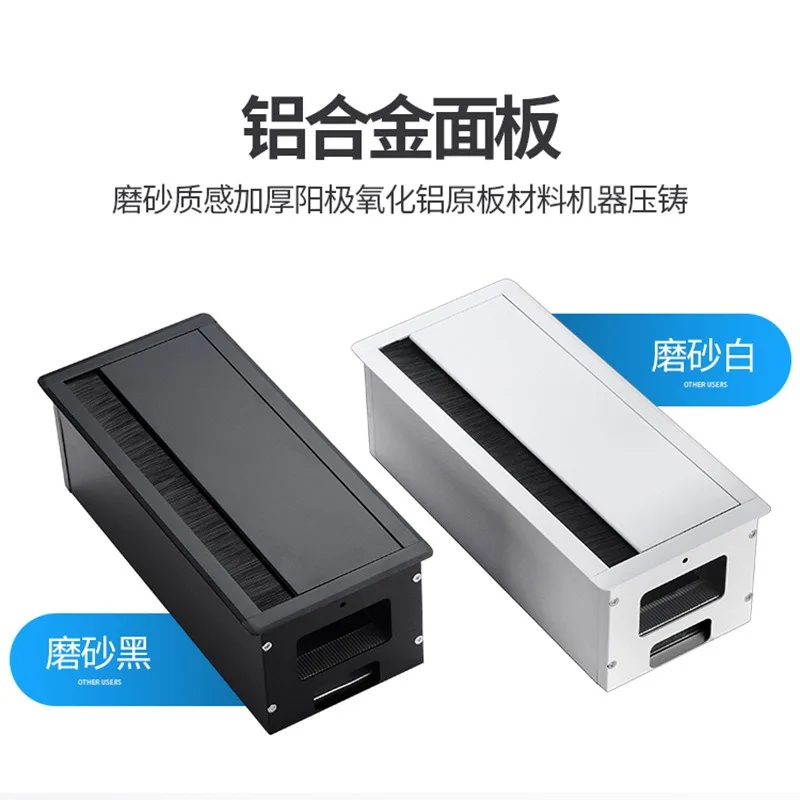 Desk threading hole cover Aluminum alloy damping buffer can be installed 86
