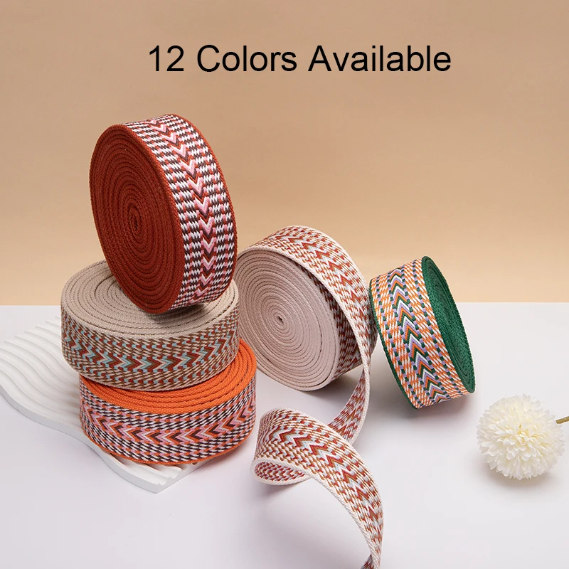 WUTA Webbing Strap for Bag Luxury Quality Fashion Webbing  Thick Nylon DIY Craft Belt Strap Accessories 5 Meter 25/50mm