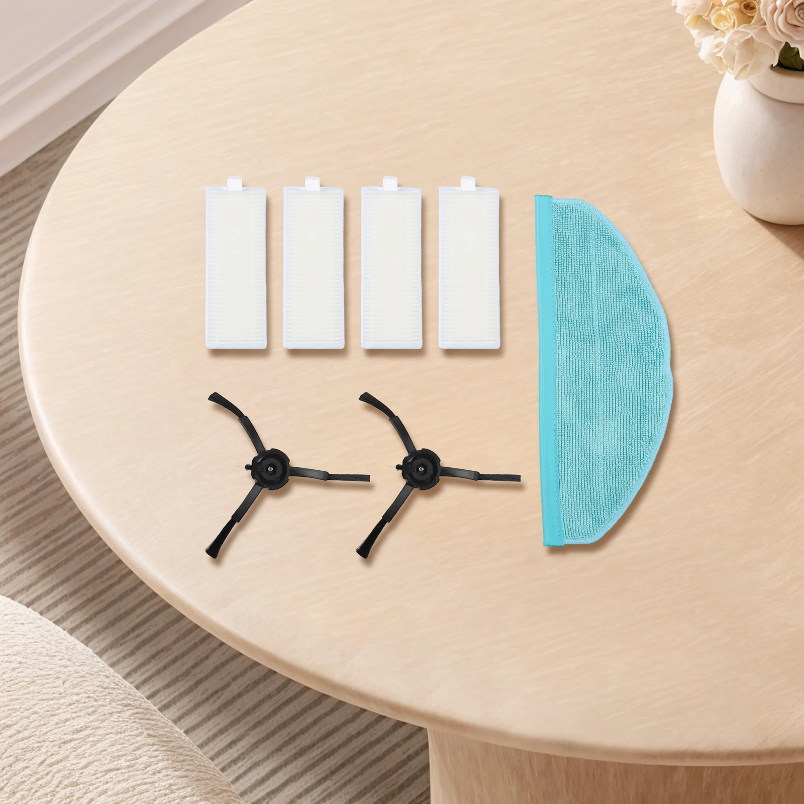 Robot Vacuum Accessory Pack Side Brushes Mop Cloth and Filters for Cecotec For CONGA 8090 For ULTRA Maintain Clean Floors