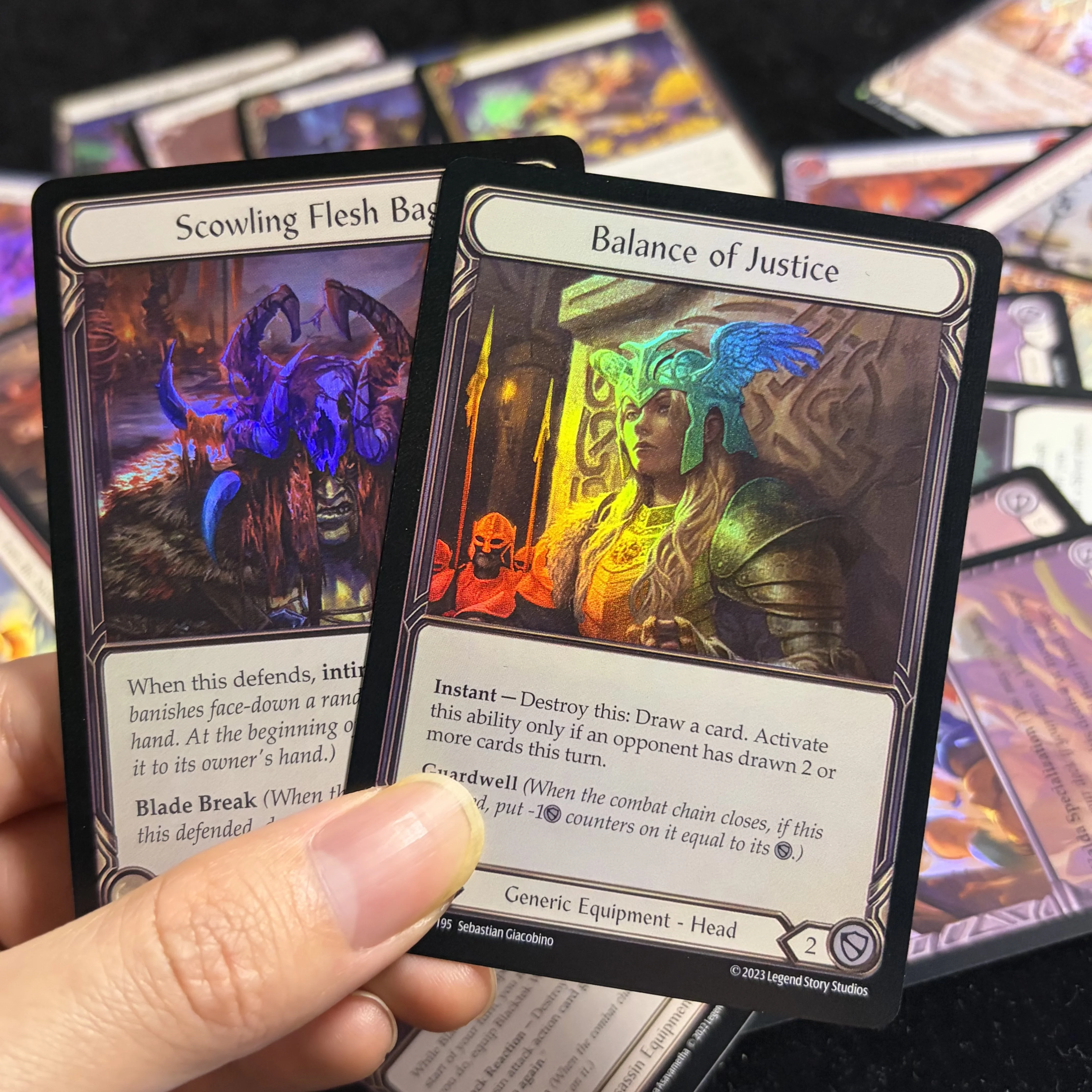 FAB Alternate Art Rainbow Foil Hero Cards Iyslander/Enigma Balance