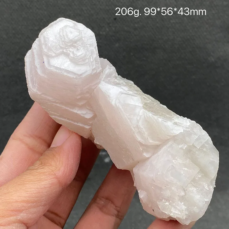 

100% розовый натуральный колонно-белый кальцит, необработанный камень, минеральный образец, коллекция целебных кристаллов